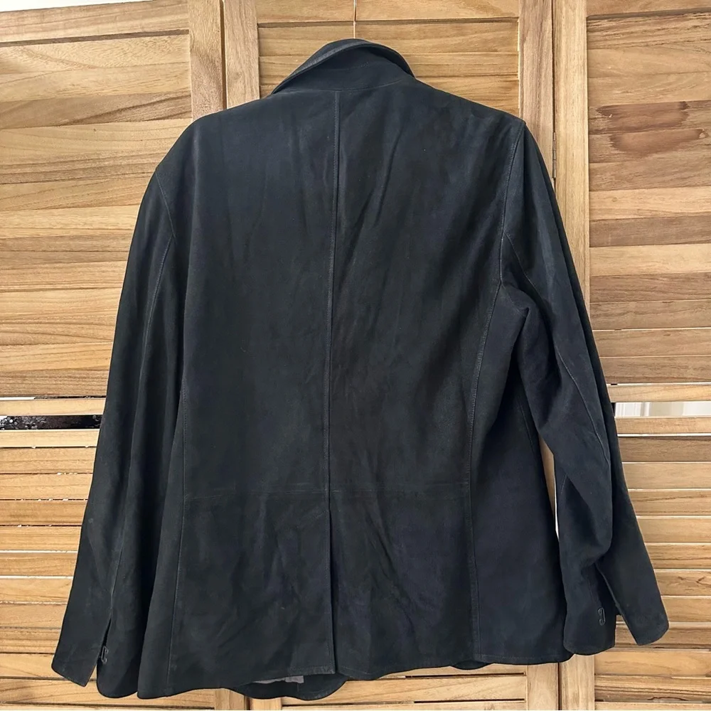 John Varvatos Collection Goat Suede Hook And Bar Slim Fit Jacket size 48
